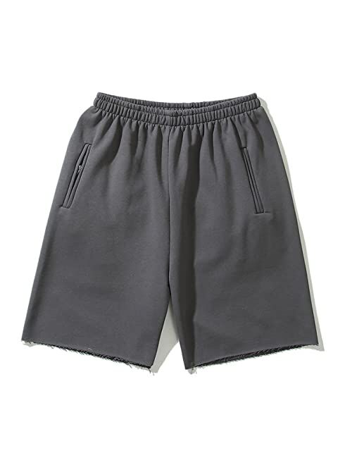 N\C Fear of God Essential Shorts Workout Shorts Elastic Waist Running Shorts Pants with Pockets.