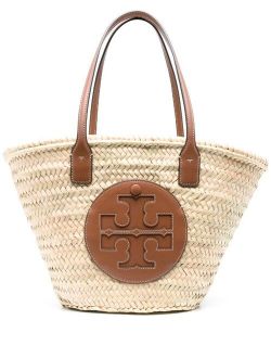 Ella woven straw tote bag