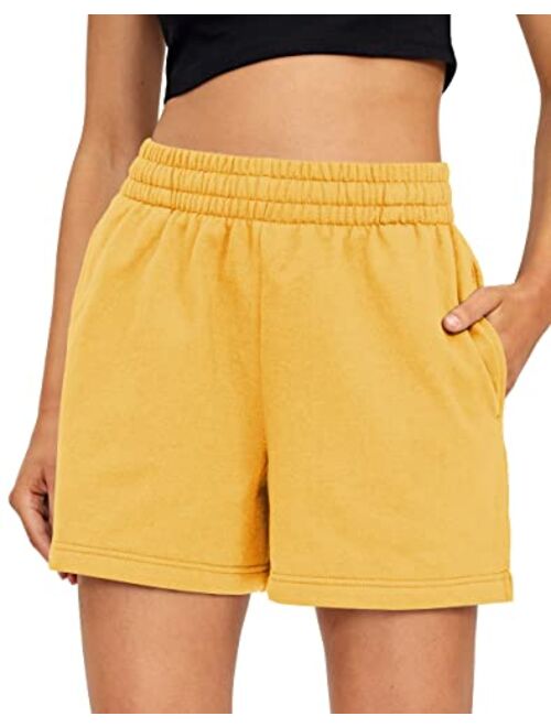 AUTOMET Womens Sweat Shorts Summer Casual High Waisted Athletic Shorts Comfy Lounge Running Shorts Gym Shorts with Pockets