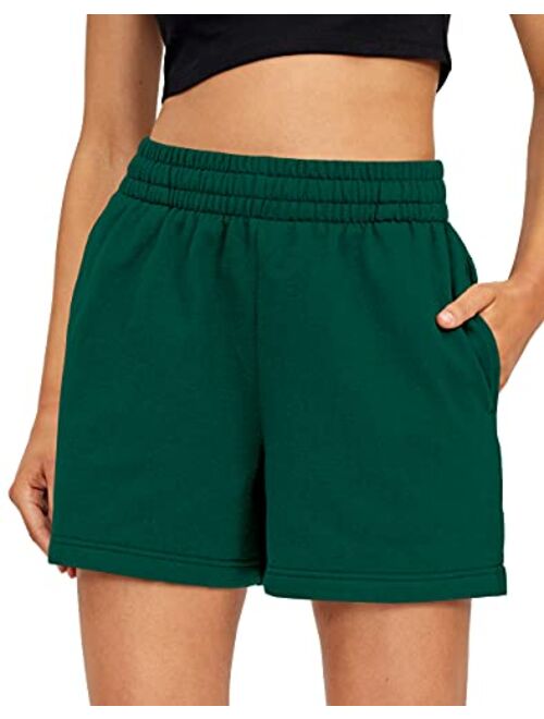 AUTOMET Womens Sweat Shorts Summer Casual High Waisted Athletic Shorts Comfy Lounge Running Shorts Gym Shorts with Pockets