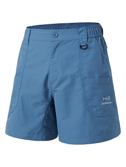 BASSDASH Men's 6" Fishing Shorts UPF 50+ Water Resistant Quick Dry Hiking Cargo Shorts with Multi Pocket FP03M