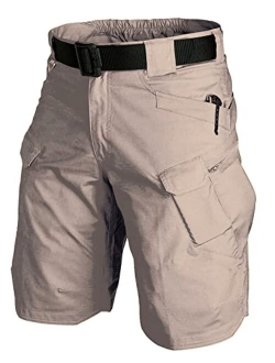 HENWENVONSON 2022 Waterproof Urban Tactical Shorts for Men Quick Dry Breathable Hiking Fishing Cargo Shorts (No Belt)