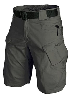 HENWENVONSON 2022 Waterproof Urban Tactical Shorts for Men Quick Dry Breathable Hiking Fishing Cargo Shorts (No Belt)