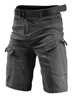 HENWENVONSON 2022 Waterproof Urban Tactical Shorts for Men Quick Dry Breathable Hiking Fishing Cargo Shorts (No Belt)