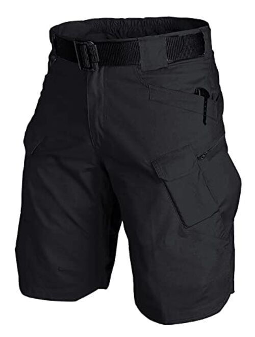 HENWENVONSON 2022 Waterproof Urban Tactical Shorts for Men Quick Dry Breathable Hiking Fishing Cargo Shorts (No Belt)