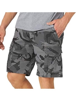 Hoyomi Cargo Short for Men,Classic Fit Half Quick Dry Athletic Multi-Pocket Mens Shorts 2022 Hiking Outdoor Shorts for Men