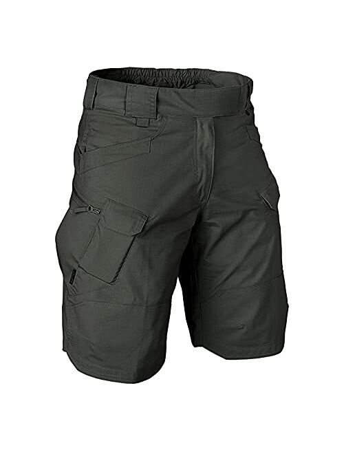 Hoyomi Cargo Short for Men,Classic Fit Half Quick Dry Athletic Multi-Pocket Mens Shorts 2022 Hiking Outdoor Shorts for Men