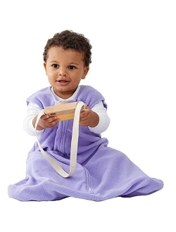 Duomiaomiao Unisex Baby Sleep Sack TOG 1.0, Micro-Fleece All Season Baby Sleeping Bag with Inverted Zipper, Plush Sleeveless Baby Wearable Blanket for Toddler Baby Girls