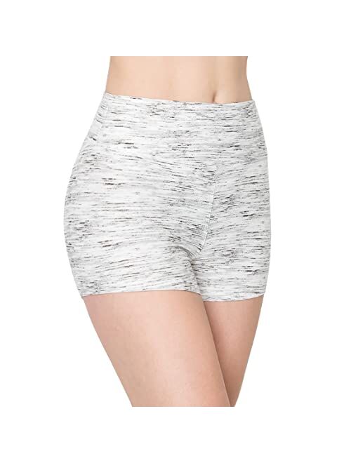 ALWAYS Women Workout Yoga Shorts - Premium Buttery Soft Solid Stretch Cheerleader Running Dance Volleyball Short Pants