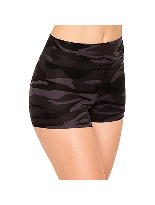 ALWAYS Women Workout Yoga Shorts - Premium Buttery Soft Solid Stretch Cheerleader Running Dance Volleyball Short Pants