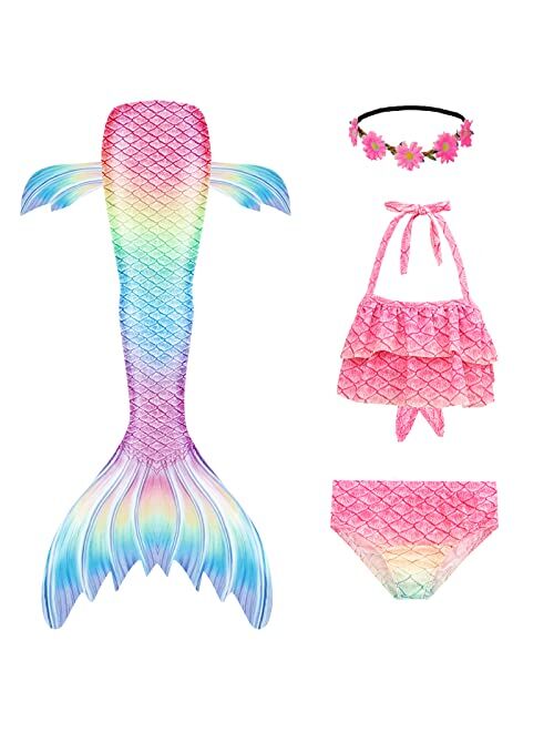 Guest Dream Mermaid Tails for Swimming Girls Swimsuit Princess Bathing Suit Bikini