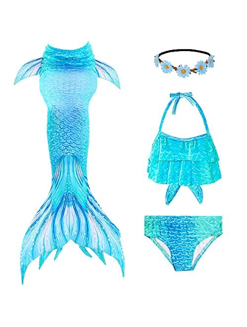 Guest Dream Mermaid Tails for Swimming Girls Swimsuit Princess Bathing Suit Bikini