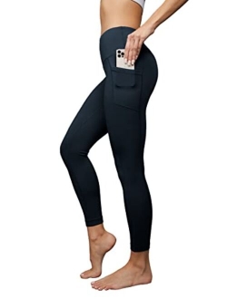 Yogalicious High Waist Ultra Soft 7/8 Ankle Length Leggings with Pockets for Women