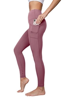 Yogalicious High Waist Ultra Soft 7/8 Ankle Length Leggings with Pockets for Women