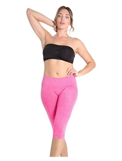 SlimMe High-Waisted Tummy Control Shaping Capri Leggings