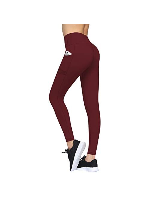 Fengbay High Waist Yoga Pants with Pockets, Capri Leggings for Women Tummy Control Running 4 Way Stretch Workout Leggings