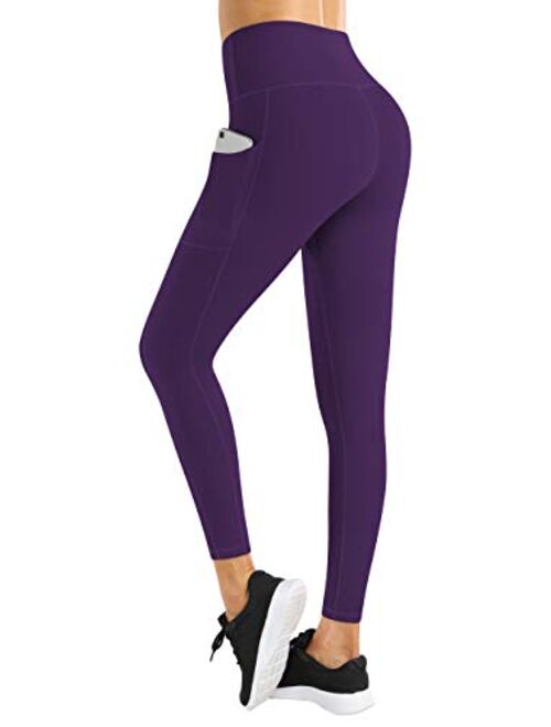 Fengbay High Waist Yoga Pants with Pockets, Capri Leggings for Women Tummy Control Running 4 Way Stretch Workout Leggings