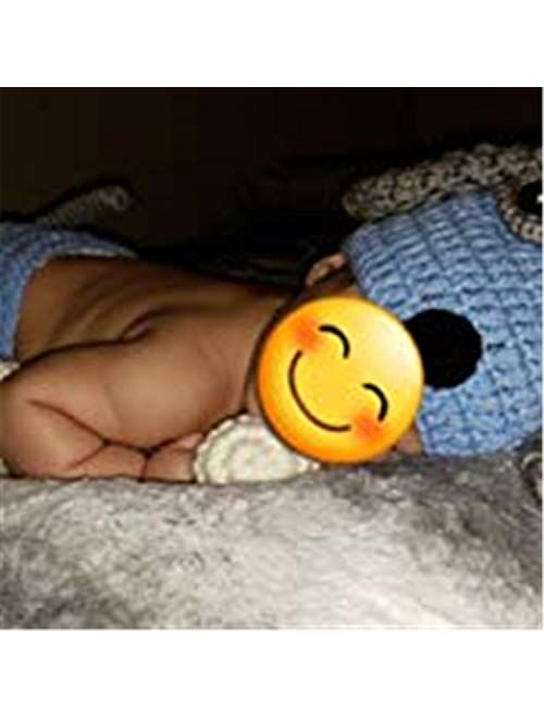 LERORO Newborn Baby Girl Boy Photo Props Outfits Crochet Knitted Blue Dog Hat Shorts with Bone Set for Boys Girls Photography Shoot (0-6 Months)