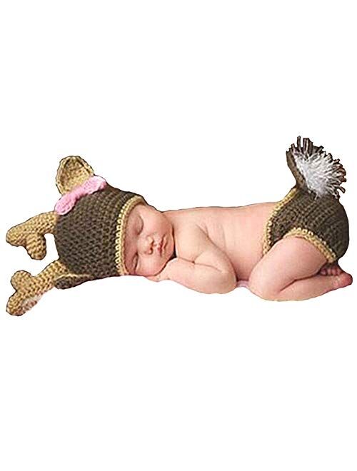 Besutana Newborn Baby Photography Props Outfits Lovely Boy Hat Pant Girl