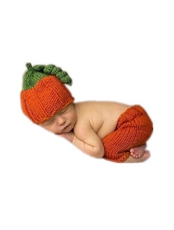 Vemonllas Fashion Cute Newborn Boy Girls Baby Costume Outfits Photography Props Hat Pants