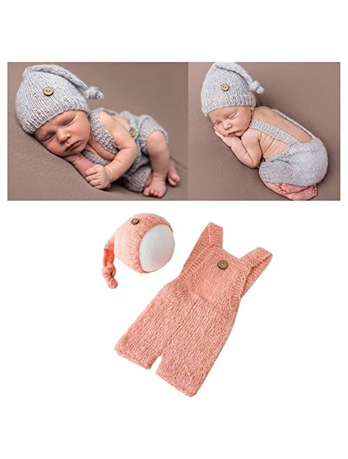 Vemonllas Fashion Cute Newborn Boy Girls Baby Costume Outfits Photography Props Hat Pants