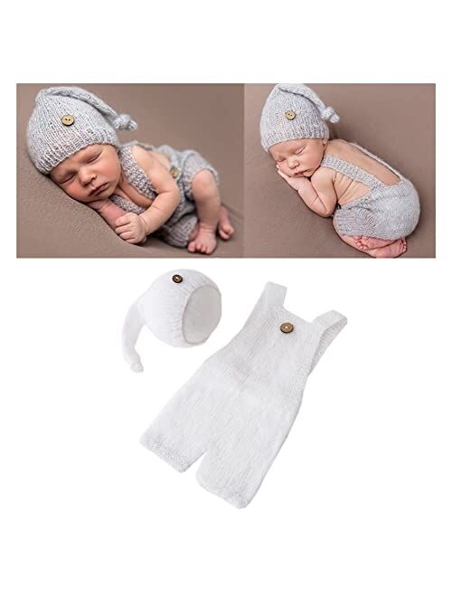 Vemonllas Fashion Cute Newborn Boy Girls Baby Costume Outfits Photography Props Hat Pants