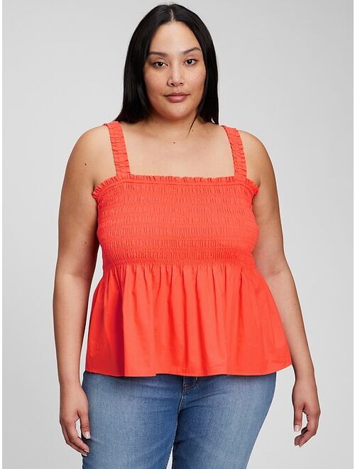 Gap Smocked Peplum Tank Top