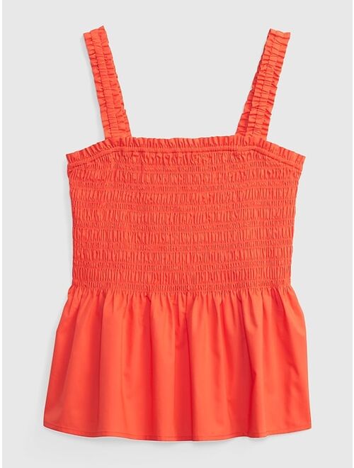 Gap Smocked Peplum Tank Top