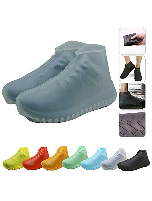 Nirohee Silicone Shoes Covers, Shoe Covers, Rain Boots Reusable Easy to Carry for Women, Men, Kids.