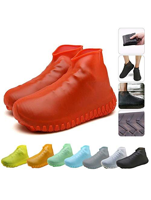 Nirohee Silicone Shoes Covers, Shoe Covers, Rain Boots Reusable Easy to Carry for Women, Men, Kids.