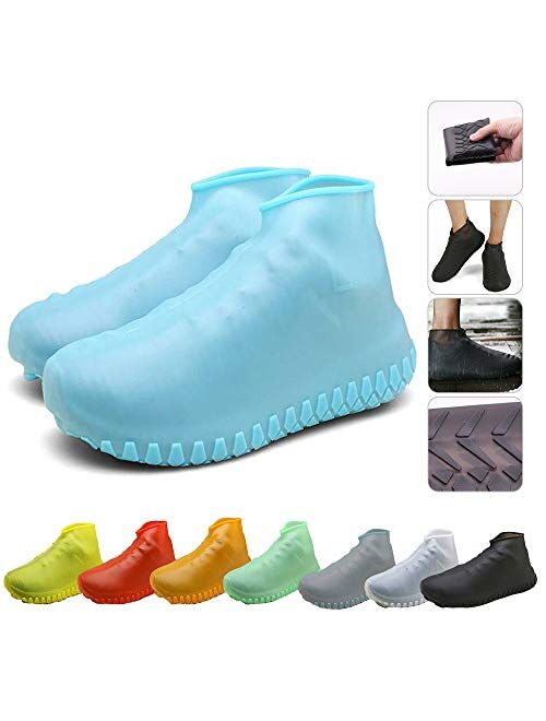 Nirohee Silicone Shoes Covers, Shoe Covers, Rain Boots Reusable Easy to Carry for Women, Men, Kids.