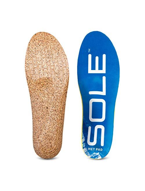 SOLE Performance Thick Cork Shoe Insoles with Metatarsal Pads - Multiple Sizes