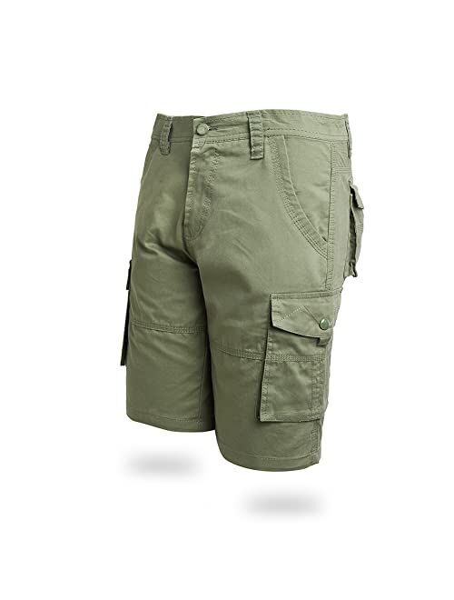 Wirltte Men's Cargo Shorts Men Tactical Cargo Shorts Breathable Relaxed Fit Casual Shorts