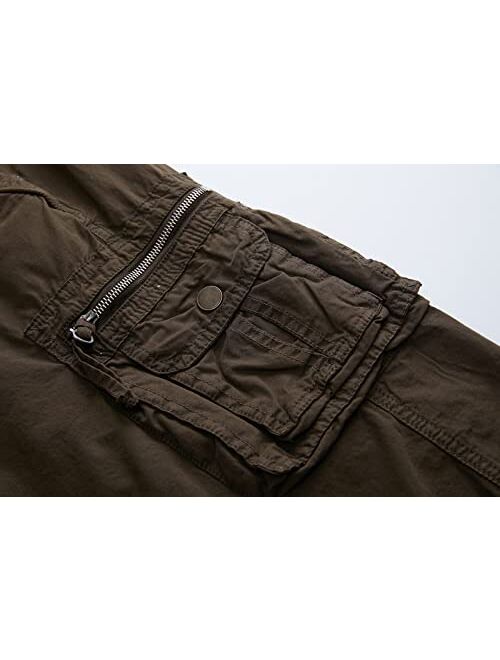 Facitisu Cargo Shorts for Men Casual Multi Pockets