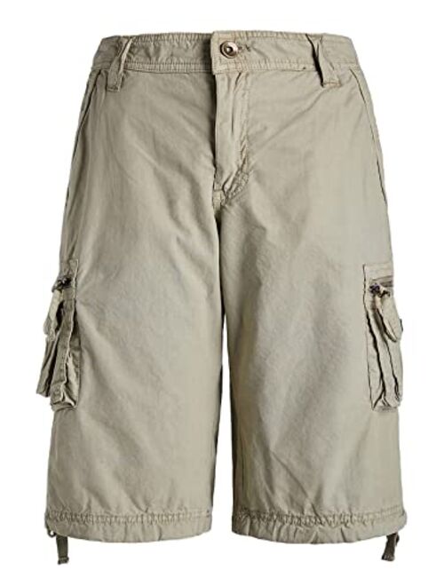 Facitisu Cargo Shorts for Men Casual Multi Pockets