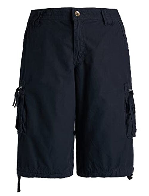 Facitisu Cargo Shorts for Men Casual Multi Pockets