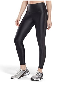 by Reebok Women's High-Rise Shiny Leggings