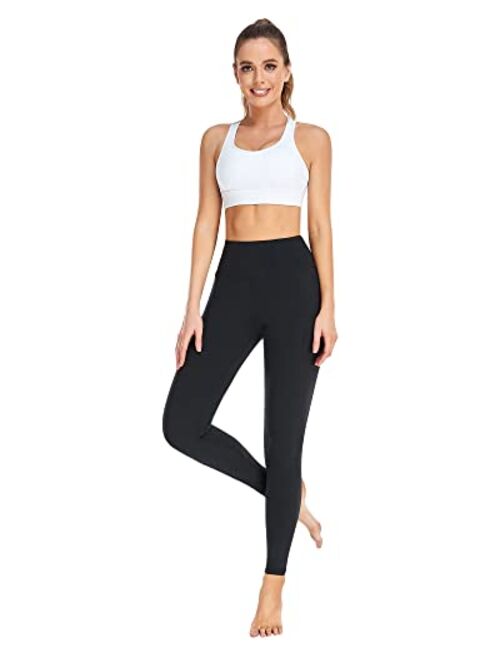 AHLW Buttery Soft High Waisted Leggings for Women Elastic Skin-Friendly Comfortable Yoga Pants Daily Casual Leggings