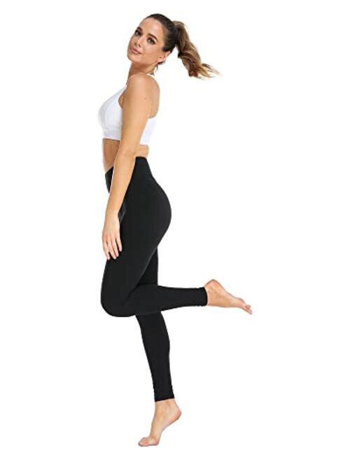 AHLW Buttery Soft High Waisted Leggings for Women Elastic Skin-Friendly Comfortable Yoga Pants Daily Casual Leggings