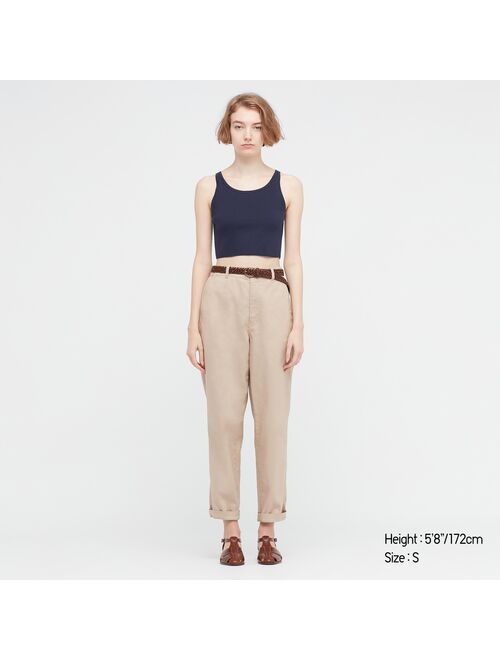 UNIQLO Ribbed Sleeveless Cropped Top