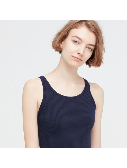 UNIQLO Ribbed Sleeveless Cropped Top