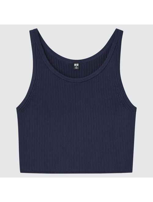 UNIQLO Ribbed Sleeveless Cropped Top