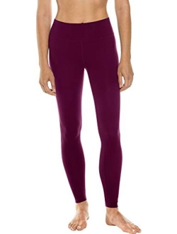 UPF 50  Women's High-Rise Asana Yoga Leggings - Sun Protective