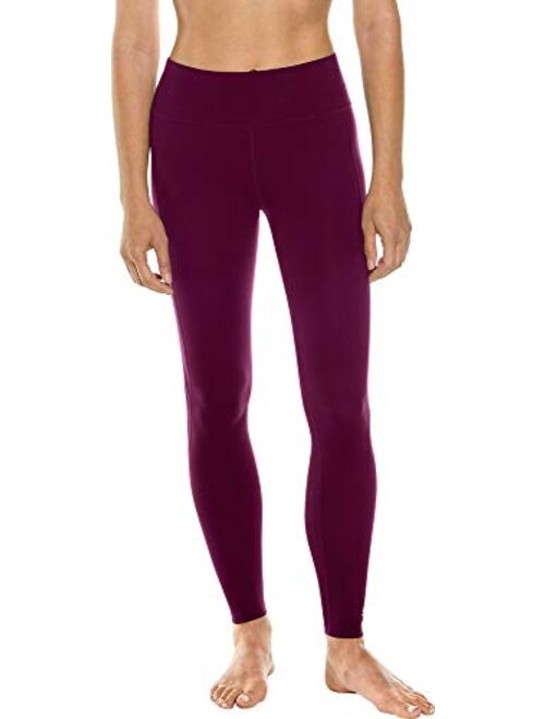 Coolibar UPF 50+ Women's High-Rise Asana Yoga Leggings - Sun Protective