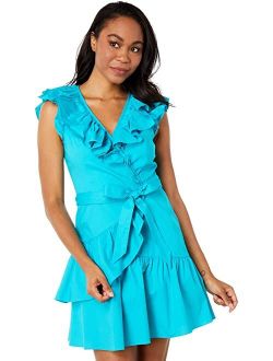 BCBGMAXAZRIA Ruffle Wrap Dress