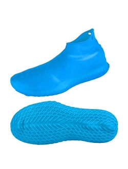 LEGELITE Reusable Silicone Waterproof Shoe Covers, No-Slip Silicone Rubber Shoe Protectors for Kids,Men and Women