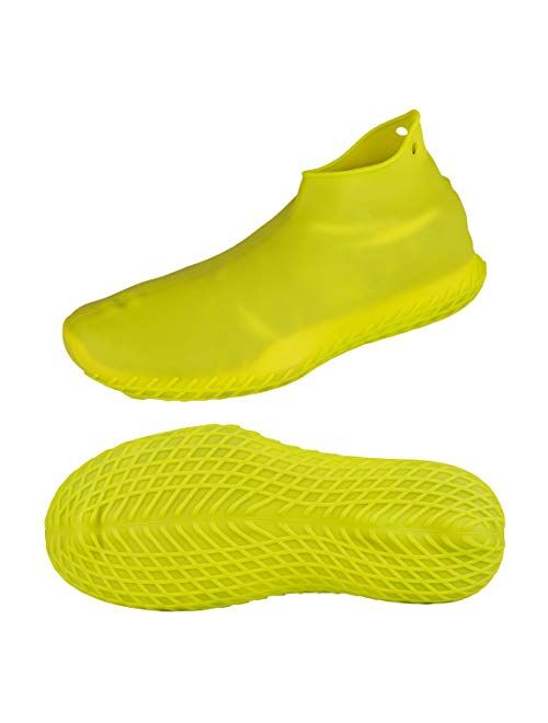 LEGELITE Reusable Silicone Waterproof Shoe Covers, No-Slip Silicone Rubber Shoe Protectors for Kids,Men and Women