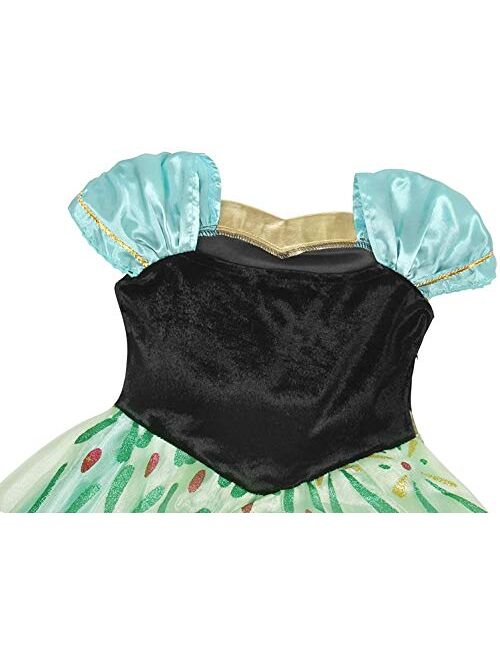 Xinfenglai Green Girls Cosplay Dance Dress Princess Costume