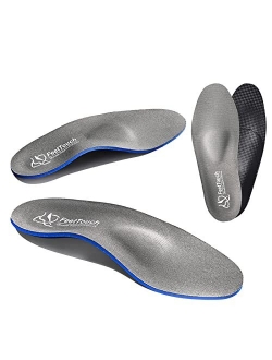 FeetTouch Strong Arch Support Insoles Heel Cushion Orthotic Inserts with Metatarsal Pad for Plantar Fasciitis, Flat Feet