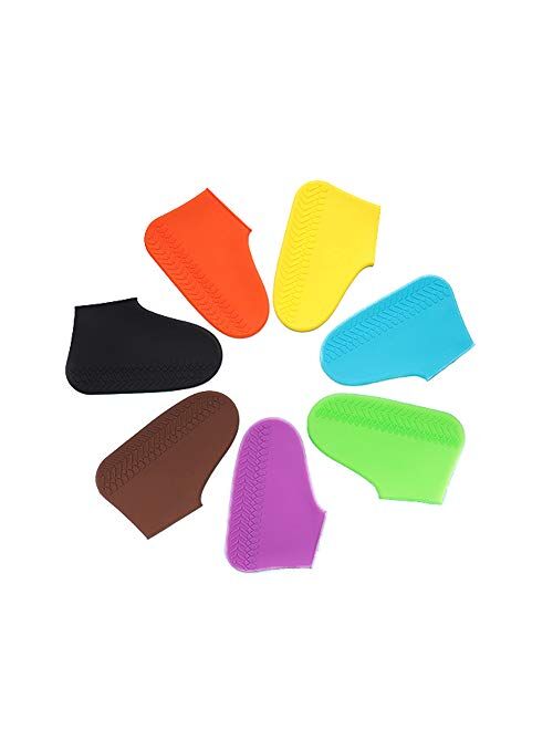 LESOVI Shoe Covers Silicone Waterproof - Men/Women Covers for Shoes - Waterproof Shoe Covers - Home/Carpet/Reusable/Outdoor/Walking/Boot -Reusable Non Slip Grip -Durable